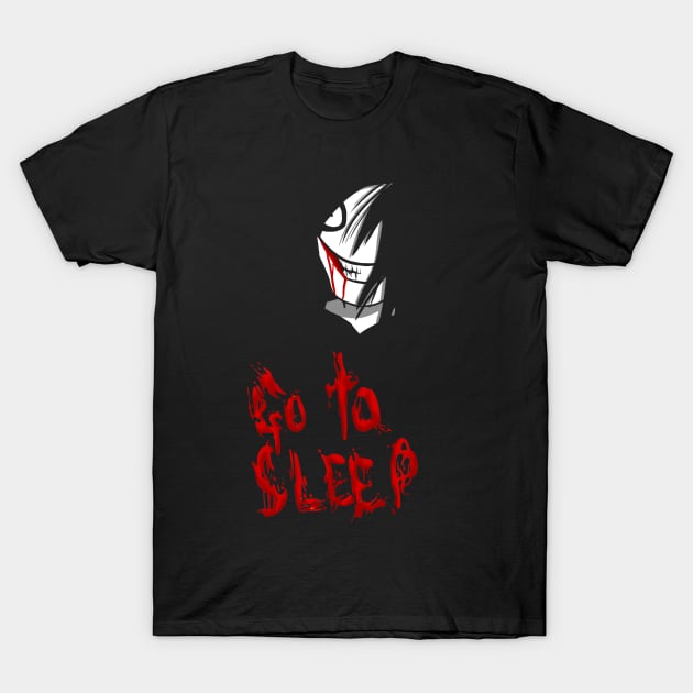 Go to sleep. black T-Shirt by D0om_co0kie